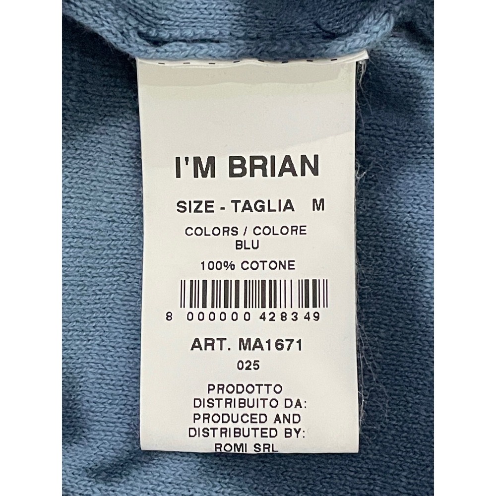 Tie Dye Beach Vibes Men's Shirt Size Medium Blue RARE Designer Travel I'm Brian - Picture 6 of 7